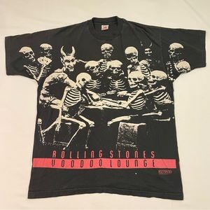 Vintage Rolling Stones Voodoo Lounge World Tour T Shirt 94/95 Brockum